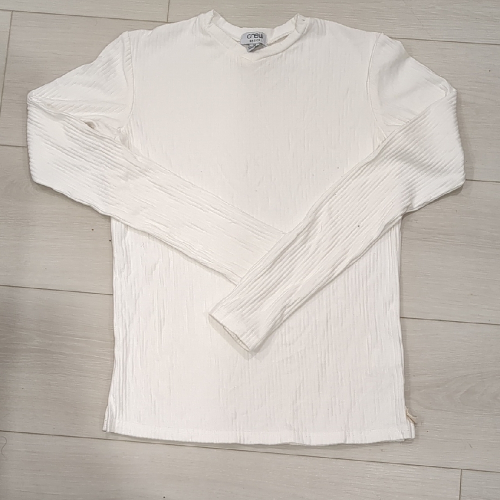 White Long Sleeve Girls Size 14 Tee